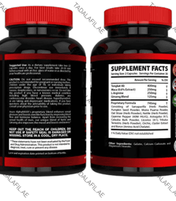 Alpha MAXX Male Enhancement Capsules supplement facts and bottle labels on white background