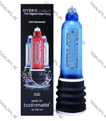 Blue Bathmate HydroMax X30 hydro pump with branded packaging