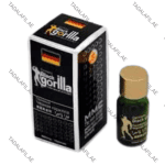 Black Gorilla Male Sex Stimulant Pills bottle and packaging on white background