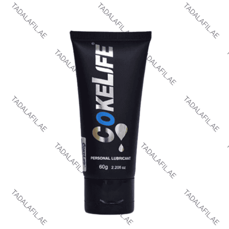 CokeLife Personal Lubricant tube on white background
