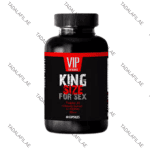 King Size Male Enhancement Pills bottle on white background