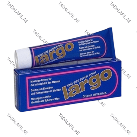 Largo Cream Original tube and packaging box on white background