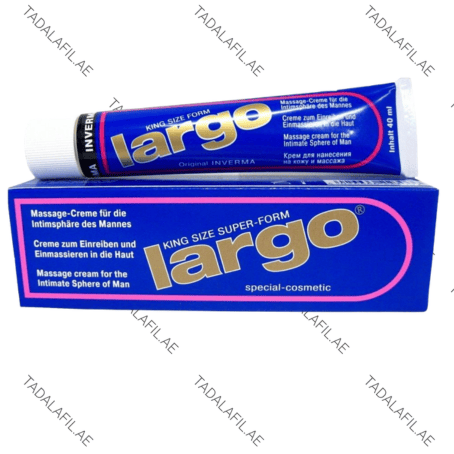 Largo Cream Original in UAE tube and packaging box on white background