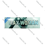 Max Woman Vaginal Tightening Gel packaging box on white background