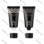 Titan Gel Gold special gel tubes with open and closed caps on white background