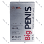 USA Big Penis Tablet packaging box on white background