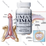 Vimax 30 Capsules Original bottle with anatomical illustration on white background