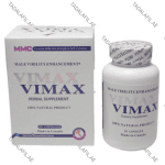 Vimax 60 Pills bottle and packaging on white background