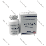 Vimax 60 Pills bottle and packaging box on white background