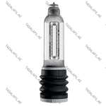 X40 Bathmate Pump transparent hydro pump device on white background
