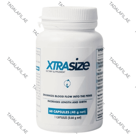 XtraSize Capsules supplement bottle on white background
