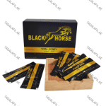 Black Horse Vital Honey sachets and product box on white background