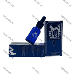 Blue Wizard female aphrodisiac water 15ml bottle and packaging on white background
