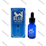 Blue Wizard female aphrodisiac water 15ml bottle with product box on white background