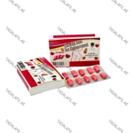 Chewing Gum Sex Enhancement tablets and packaging on white background