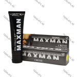 Maxman Delay Cream tube and packaging on white background