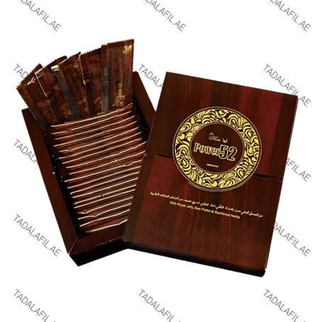 Royal Power Honey Sachets Box UAE Royal Power Honey sachets with wooden style product box on white background