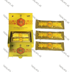 VIP Royal Honey sachets and product box on white background