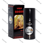 Viga 50000 Delay Spray bottle and packaging on white background