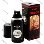 Viga 50000 Delay Spray bottle and box on white background